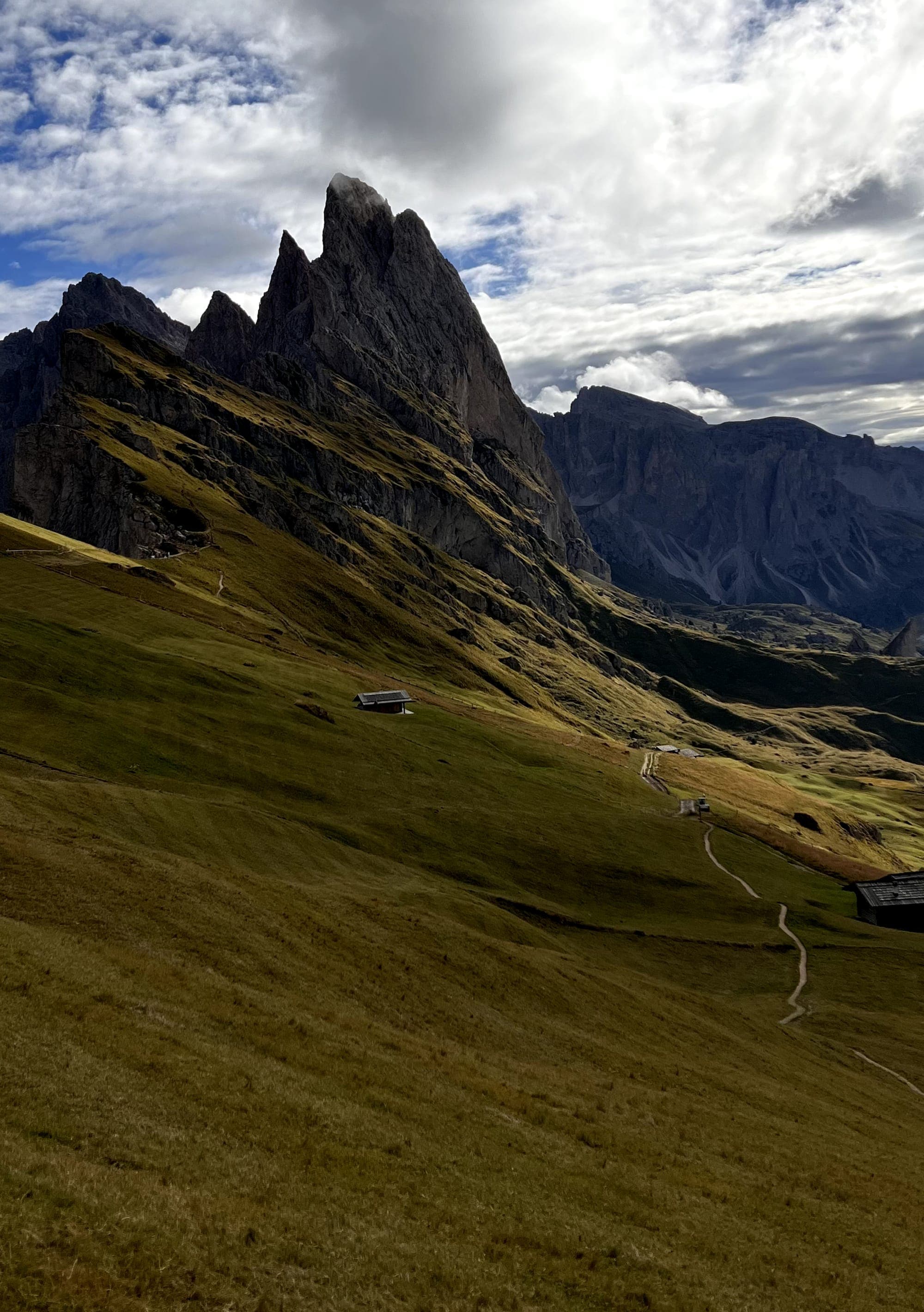 Seceda peaks in the Dolomites